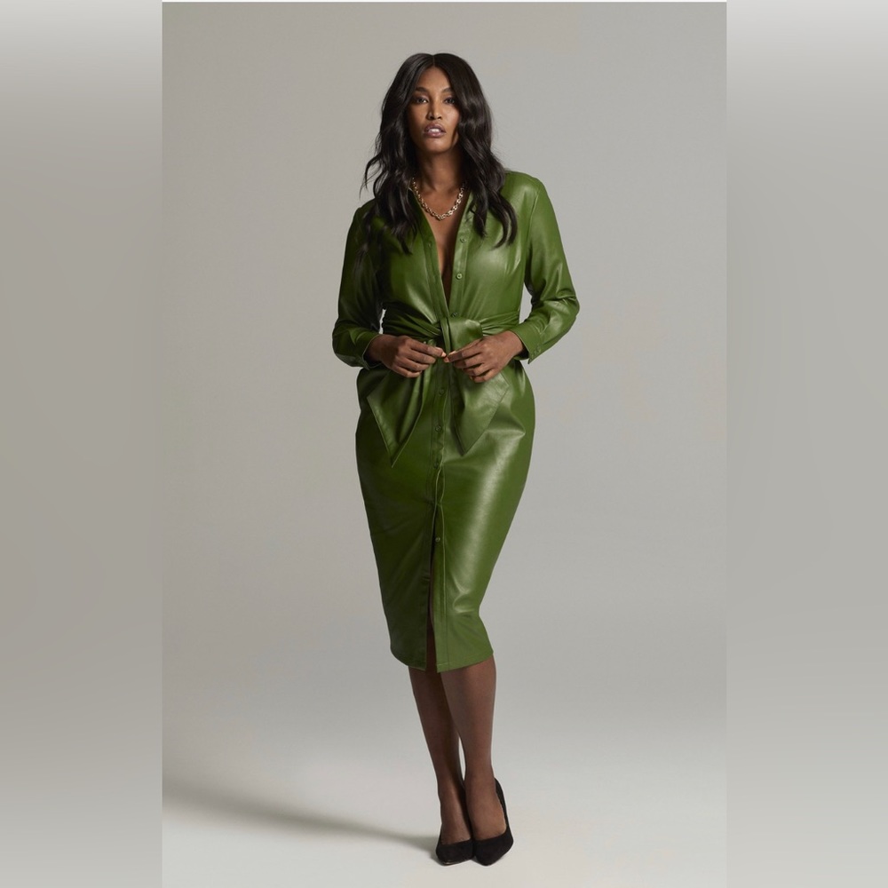 Faux Leather Dress Never Worn